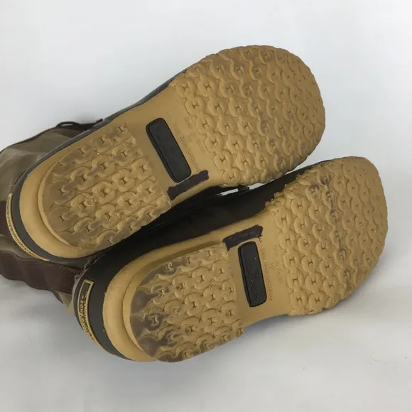 L.L. Bean Tall Waxed Canvas Duck Boots Women’s Sz 6 Maine Hunting Shoes Lace Up