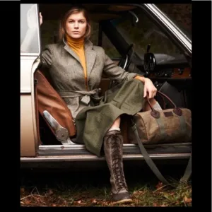 L.L. Bean Tall Waxed Canvas Duck Boots Women’s Sz 6 Maine Hunting Shoes Lace Up