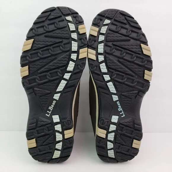 LL Bean TEK 2.5 Storm Chaser Womens Size 7 Brown Slip On Waterproof Boots Shoes