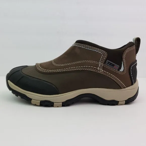 LL Bean TEK 2.5 Storm Chaser Womens Size 7 Brown Slip On Waterproof Boots Shoes