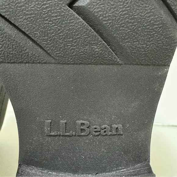 L.L. Bean Women’s Old Port Mid Moto Black Boots Like New Size 6