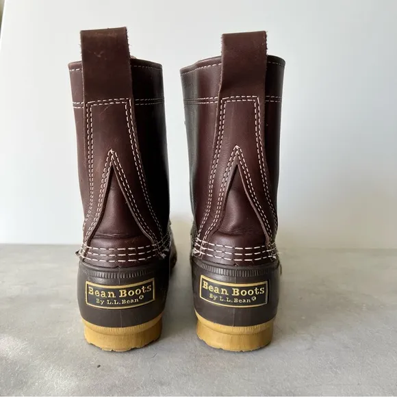 L.L.Bean 8” Brown Duck Boots Size 4M