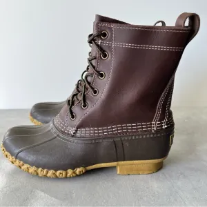 L.L.Bean 8” Brown Duck Boots Size 4M