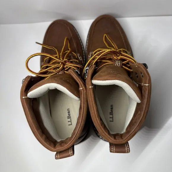 L.L.Bean Men's Stonington Moc Toe Boots - Size 8‎ - NEW Dark Oakwood 507137
