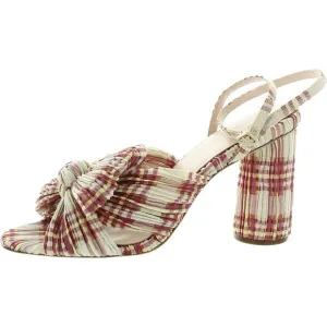 Loeffler Randall Womens Red Ankle Strap Padded Insole Heels Shoes New