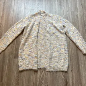 Loft Eyelash Multicolor Oversize Cardigan Size L NWOT