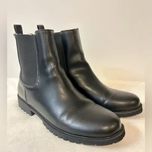 LOFT Fur Lined Chelsea Boots-Missy in Black Size 9