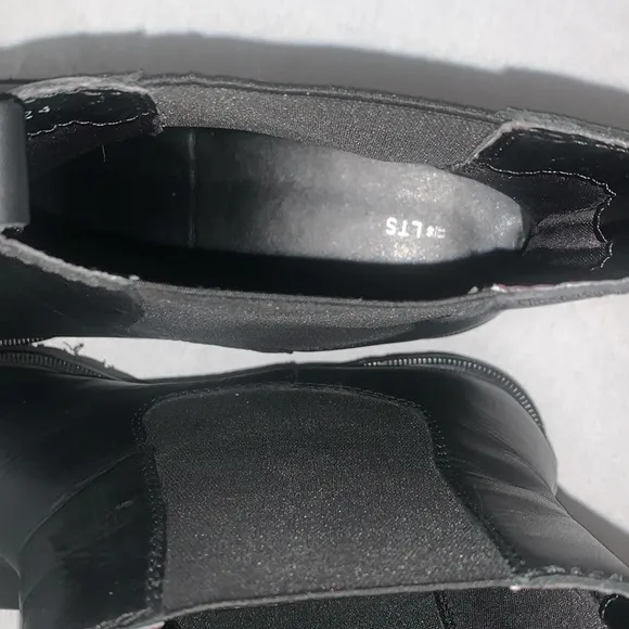 Long, tall, Sally, black Chelsea boots in standard fit
