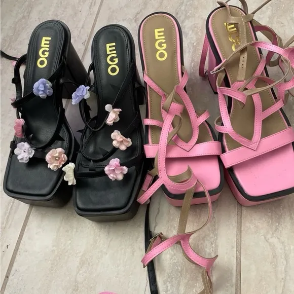Lot of 2 Ego platforms heels shoes •7