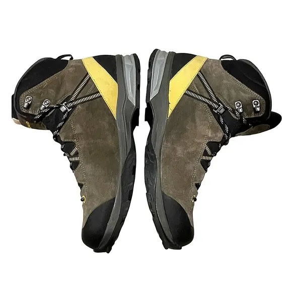 Lowa Arco GTX  Gore Tex Mens 10 Mid Hiking Boots Olive Mustard