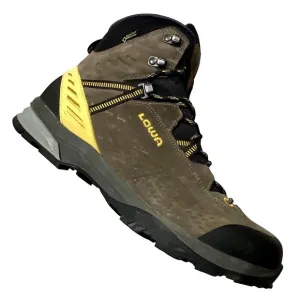 Lowa Arco GTX  Gore Tex Mens 10 Mid Hiking Boots Olive Mustard