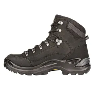 LOWA Women's Renegade GTX Mid Hiking Boots Black Nubuck Size 7 US 38 EU NWOB