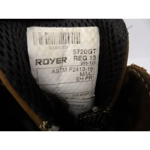 L.P. Royer Men's Agility SHIELDTEX 8 Inch Composite Toe Work Boots Brown 13M