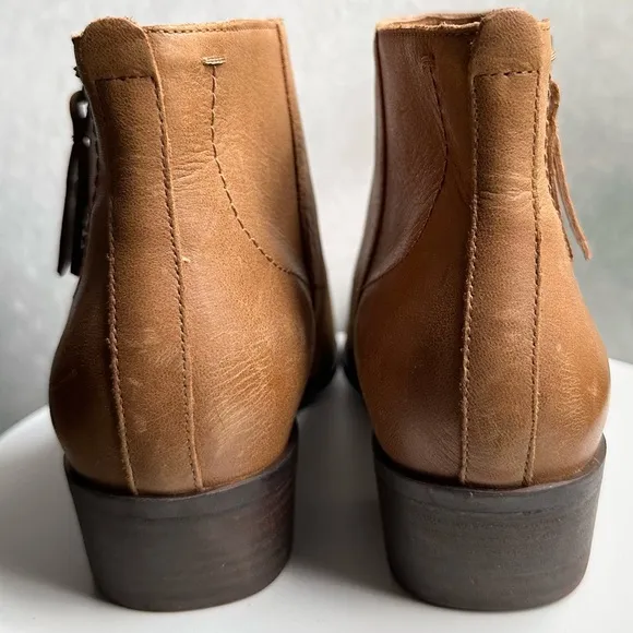 🌸LUCKY BRAND🌸 Blandre Womens Leather Booties Ankle Boots Size: 10