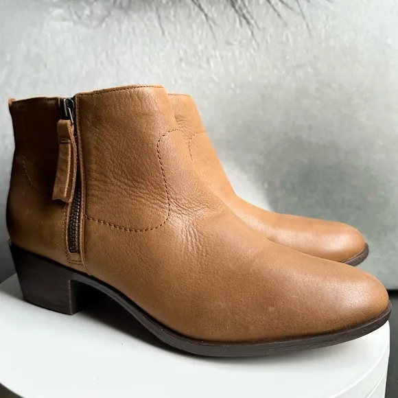 🌸LUCKY BRAND🌸 Blandre Womens Leather Booties Ankle Boots Size: 10