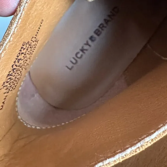 🌸LUCKY BRAND🌸 Blandre Womens Leather Booties Ankle Boots Size: 10