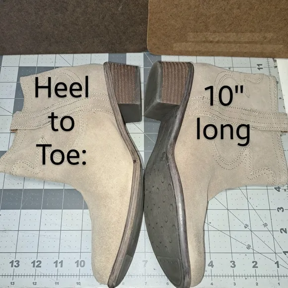 Lucky Brand Terra Women Tan Suede Western Pull-On Ankle Brindle Boots (9.5-10)