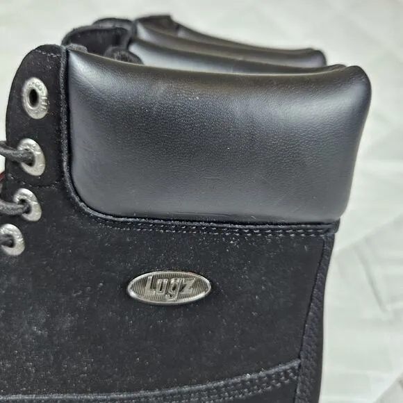 Lugz Convoy 6 Inch Lace Up Black Suede Casual Boots MCNWD-001 Mens 9.5 Size 43