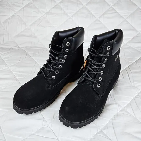 Lugz Convoy 6 Inch Lace Up Black Suede Casual Boots MCNWD-001 Mens 9.5 Size 43
