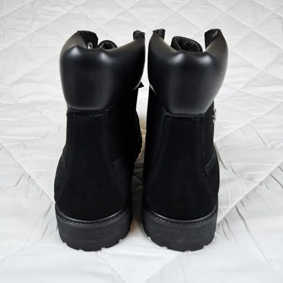 Lugz Convoy 6 Inch Lace Up Black Suede Casual Boots MCNWD-001 Mens 9.5 Size 43