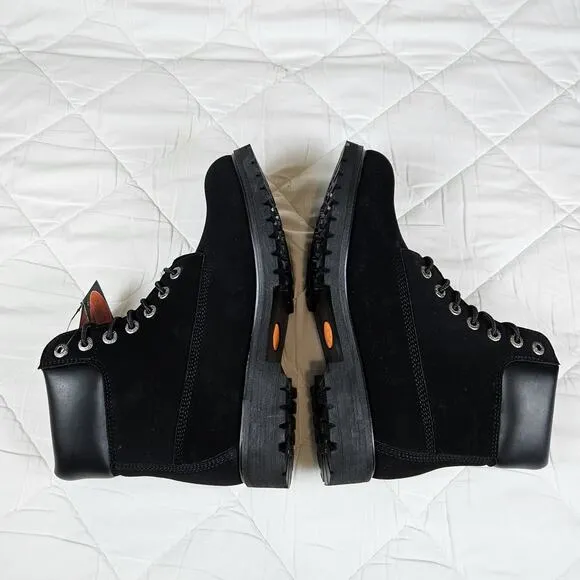 Lugz Convoy 6 Inch Lace Up Black Suede Casual Boots MCNWD-001 Mens 9.5 Size 43