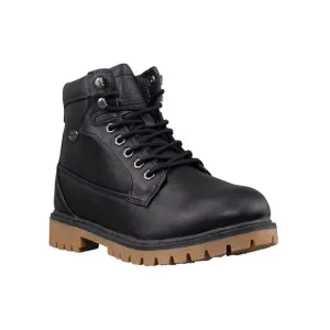 LUGZ Mens Black Padded Mantle Hi Round Toe Block Heel Boots Shoes 8