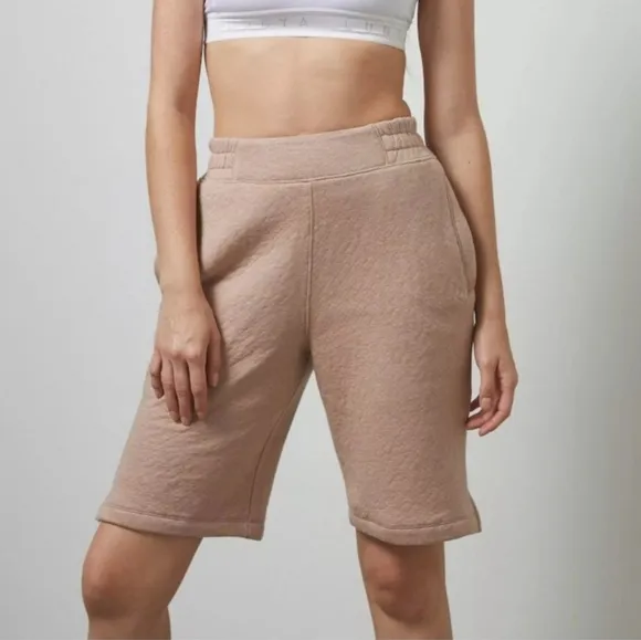 Lunya Restore Double Faced Terry Cloth Shorts Sleep Cozy Lounge Large