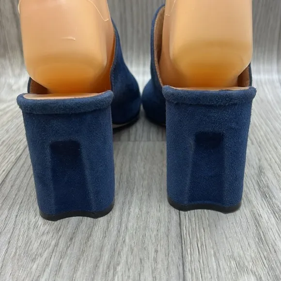 M Gemi Notari Blue Suede Heels