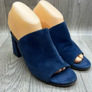 M Gemi Notari Blue Suede Heels