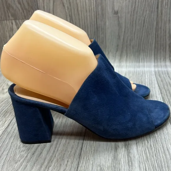 M Gemi Notari Blue Suede Heels