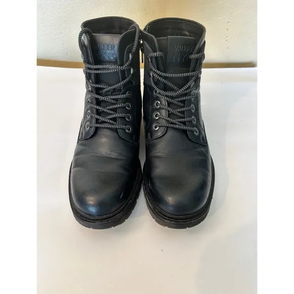 Madden NYC Black Boots Mens Size USA 7