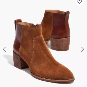 MADEWELL BROWN THE ASHER BOOT IN SUEDE AND LEATHER SIZE 8