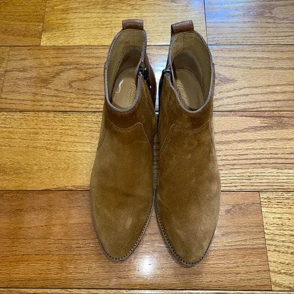 MADEWELL BROWN THE ASHER BOOT IN SUEDE AND LEATHER SIZE 8