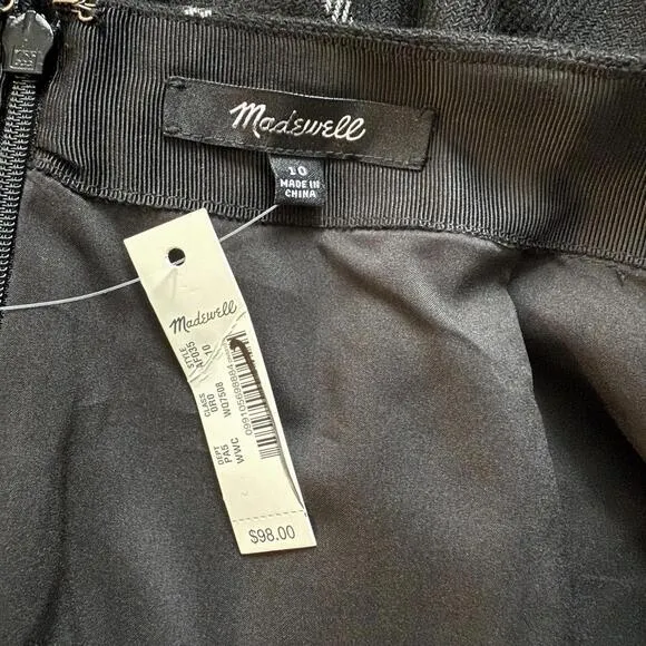 Madewell Museum Patch-Pocket Mini Skirt in‎ Windowpane Size 10
