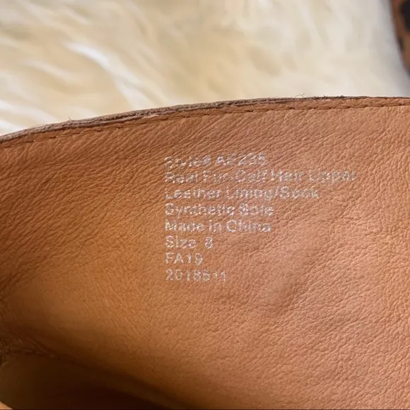 Madewell The Amalia Zip Boot in Leopard Calf Hair