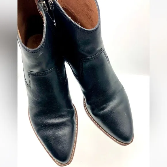 Madewell The Hailie Boot Leather In Black