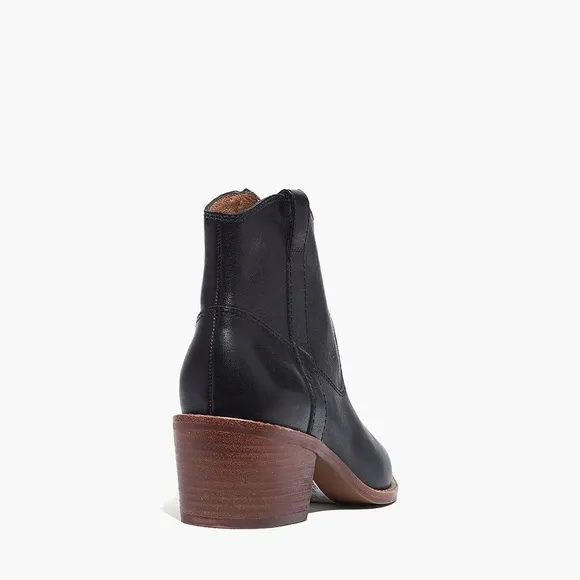 Madewell The Hailie Boot Leather In Black
