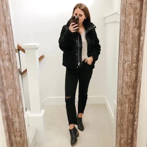 Madewell The Hailie Boot Leather In Black