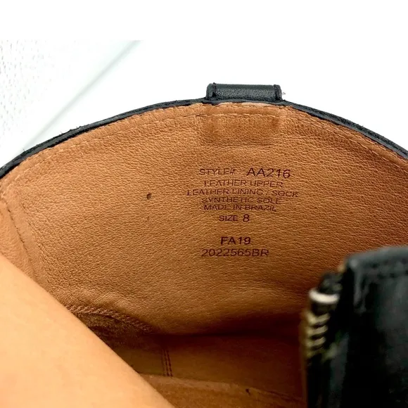 Madewell The Hailie Boot Leather In Black
