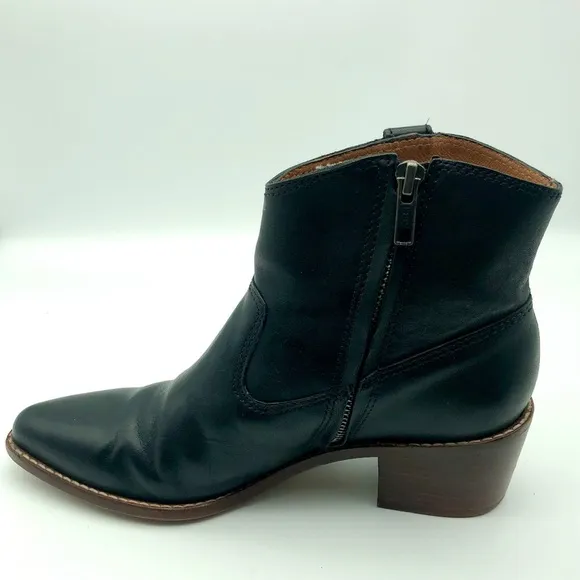 Madewell The Hailie Boot Leather In Black