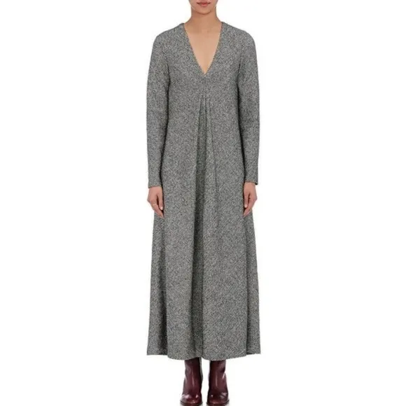 Maison Margiela MM6 Women's Long Tweed Maxi Dress sz 4