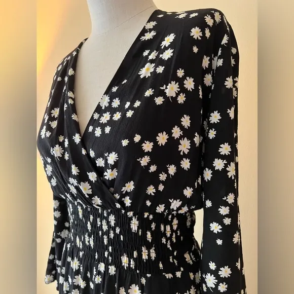 Maje dress , long sleeve dress, floral print