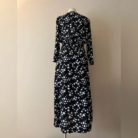 Maje dress , long sleeve dress, floral print
