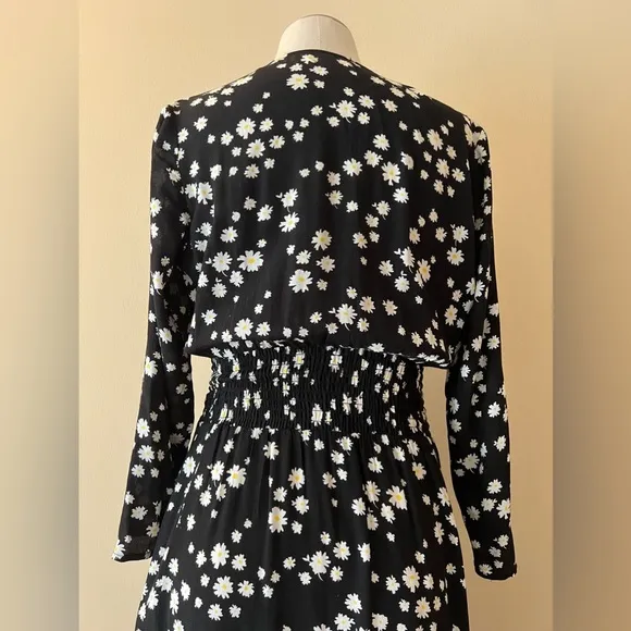 Maje dress , long sleeve dress, floral print