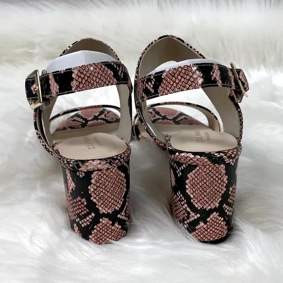 💥MAKE ME AN OFFER💥 NWB Cole Haan Avani Pink Snake Print Block Heels