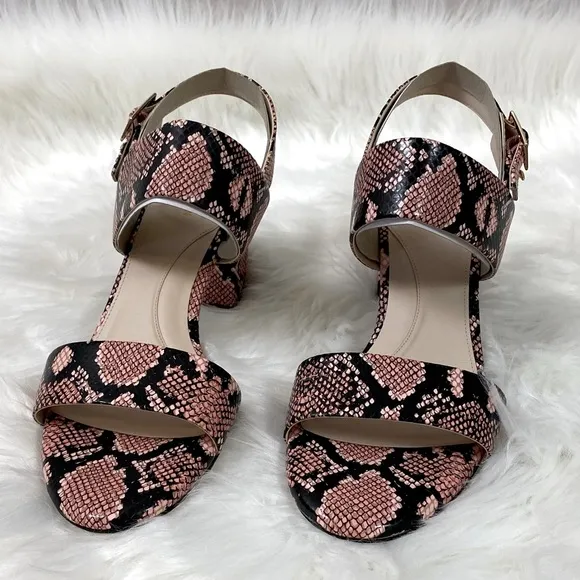 💥MAKE ME AN OFFER💥 NWB Cole Haan Avani Pink Snake Print Block Heels