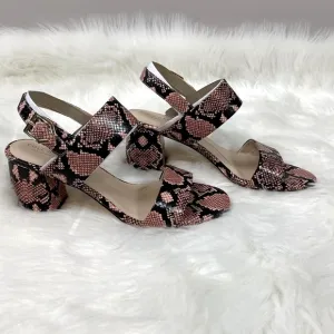 💥MAKE ME AN OFFER💥 NWB Cole Haan Avani Pink Snake Print Block Heels