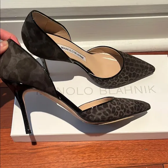 Manolo Blahnik Leopard Print Heels
