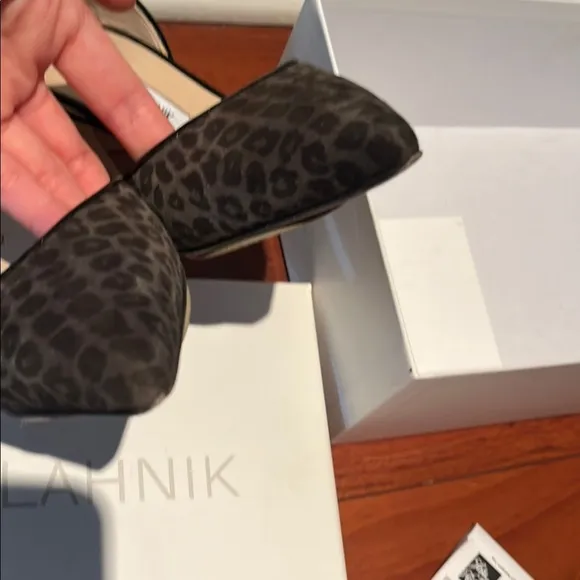 Manolo Blahnik Leopard Print Heels