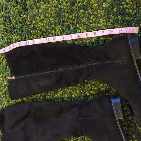 Marc Fisher Knee High Suede Boots Black 6M